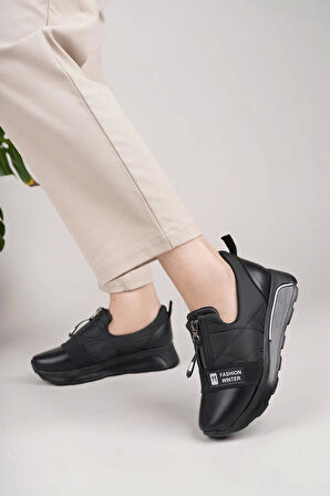 Nesil Shoes Wiss 1701 Siyah Anatomik Kadın Ayakkabı