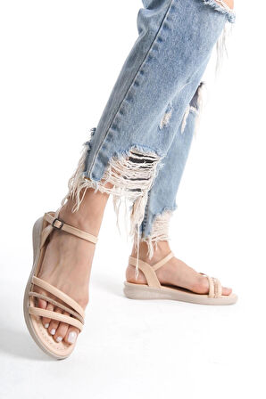 Kadın Dora Nut Taşlı Sandalet