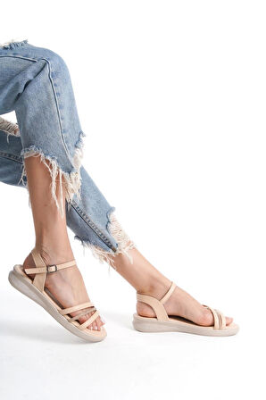 Kadın Dora Nut Taşlı Sandalet