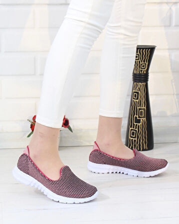 Nesil Shoes Dvm 901 Pudra Anatomik Esnek Kadın Yürüyüş Ayakkabısı