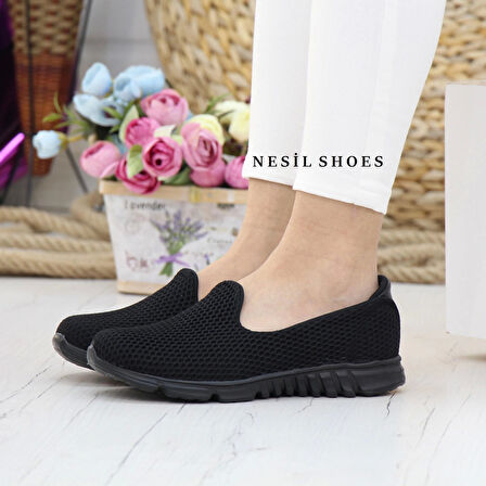 Nesil Shoes Dvm 901 Siyah Anatomik Esnek Kadın Yürüyüş Ayakkabısı