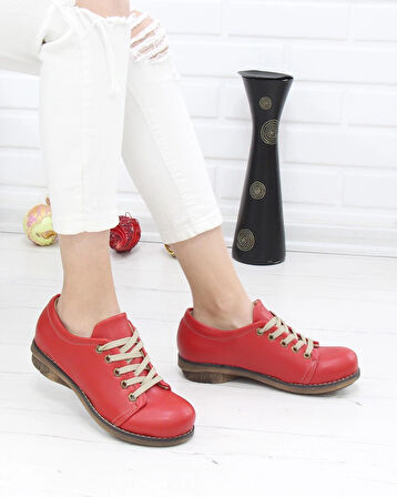 Nesil Shoes Mila 35 Kırmızı Günlük Anatomik Kadın Ayakkabı