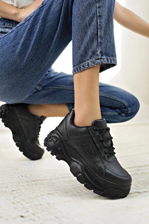 Nesil Shoes Neyna 190 Siyah Kadın Sneakers