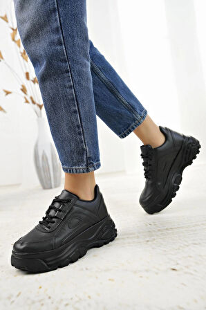 Nesil Shoes Neyna 190 Siyah Kadın Sneakers