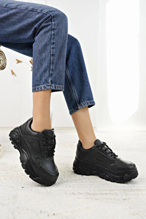 Nesil Shoes Neyna 190 Siyah Kadın Sneakers