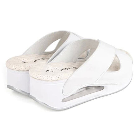 Muya Penelope 31210 Beyaz Airmax Dolgu Anatomik Kadın Terlik