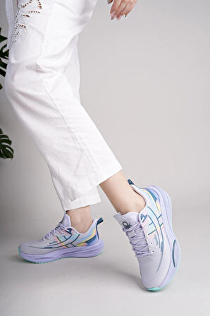 Benetton 11510 Lila Memory Foam Kadın Sneakers