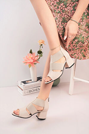 Nesil Shoes Conf 116 Ten Fermuarlı Yazlık Kadın Ayakkabı