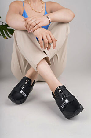 Nesil Shoes Wiss 1701 Siyah Anatomik Kadın Ayakkabı