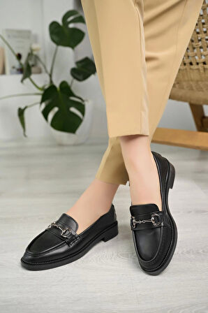 Nesil Shoes Süha 203 Siyah Anatomik Kadın Lofer