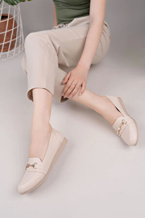 Nesil Shoes Sdf 603 Ten Günlük Kadın Babet