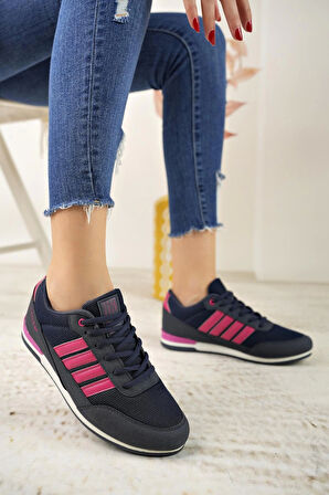 Liger 7218 Laci Fuşya Memory Foam Kadın Spor Ayakkabı