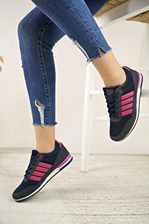 Liger 7218 Laci Fuşya Memory Foam Kadın Spor Ayakkabı