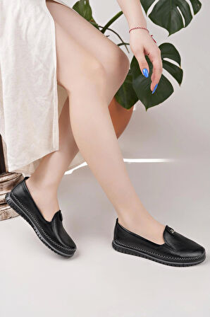 Nesil Shoes Selena 345 Siyah Günlük kadın Ayakkabı