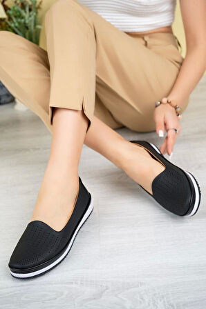 Nesil Shoes Ayzen 130 Siyah Anatomik Kadın Ayakkabı