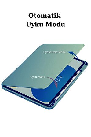 Apple iPad Air 10.5 (7.Nesil) Uyumlu 360° Dönebilen Standlı Pino Tablet Kılıfı 
