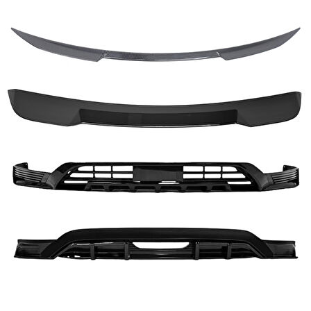 BYD SEAL U BODY KİT Ön Lip Arka Lip Siyah Renk 2Parça (Boyasız) +2 Adet Spoiler