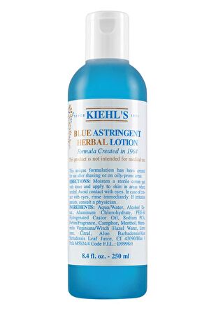 Kiehl's Blue Astringent Herbal Lotion 250 ML Tonik 