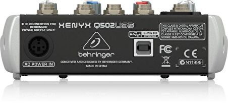 XENYX Mic Preamp ve Kompresör, İngiliz EQ ve USB/Ses Arabirimi ile Premium 5 Girişli 2 Bus Mikser