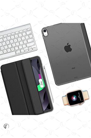 Apple iPad 10.9 inç 10.Nesil Uyumlu Fuchsia Smart Cover Standlı Katlanabilir Akıllı Tablet Kılıfı