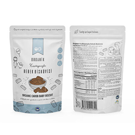 OG Organik Keçiboynuzlu Bebek Bisküvisi 150 gr