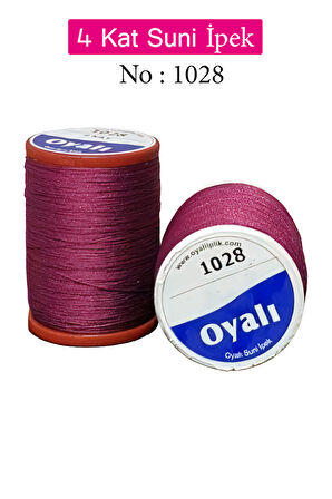 Oyalı 4 Kat Suni İpek İplik İğne Oyası Boncuk İpi Tığ Oyası No:1028