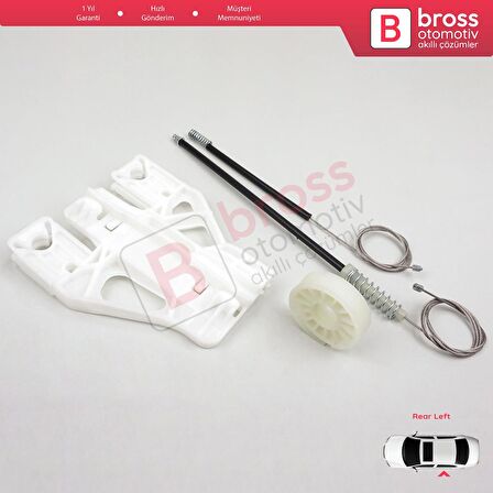 Audi A1 MK1 8X 2010-2019 5-Kapı Hatchback Sportback 8X4839461 İçin Arka Sol Cam Kriko Tamir Seti