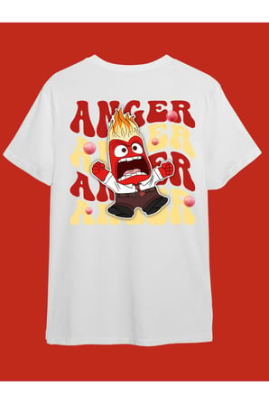 Ters Yüz Karakterler Ön Arka Baskı  Unisex T-shirt