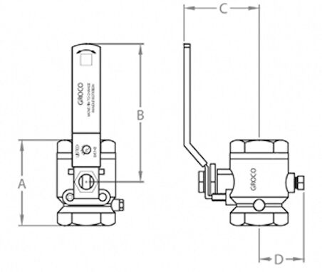 Groco küresel vana IBV-500