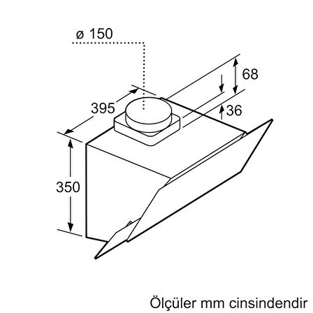 Siemens LC65KA270T Beyaz Ankastre Davlumbaz