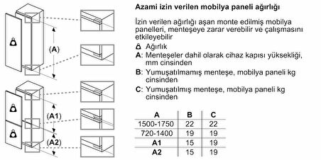 SIEMENS GU15DADF0 iQ500 Ankastre Tezgah Altı Dondurucu