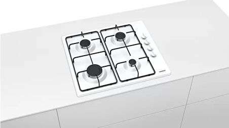 SIEMENS EB6C2PB82O iQ100 Beyaz Doğalgazlı Ankastre Ocak