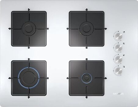 Siemens EO7C2PO12O Doğalgazlı 4 Gözlü Ankastre Ocak