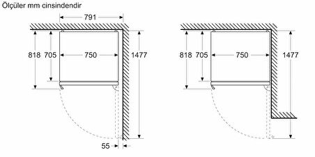 Siemens KG76PAIC0N iQ700 Alttan Donduruculu Inox Buzdolabı