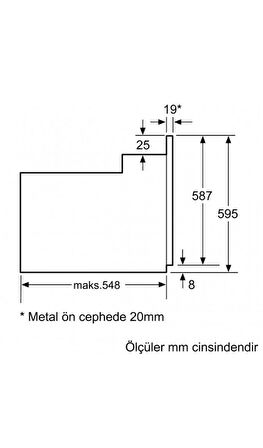 Siemens HB557JYW5T 66 lt Ankastre Fırın