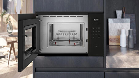 Siemens BE525LMB2 60x38 cm Siyah Ankastre Mikrodalga
