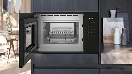 Siemens BE555LMB2 60x38 cm Siyah Ankastre Mikrodalga