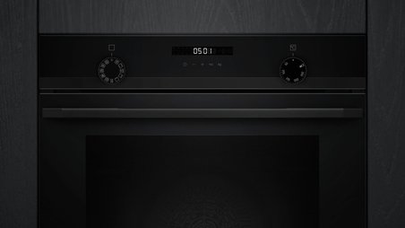 Siemens HU717ABA0T Buhar Destekli Ankastre Fırın Siyah