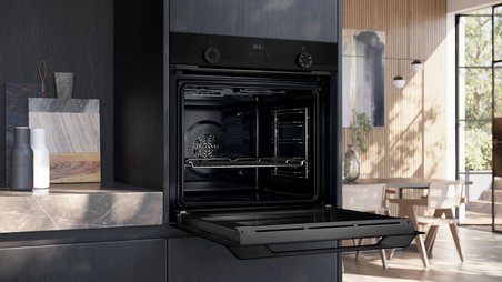 Siemens HU717ABA0T Buhar Destekli Ankastre Fırın Siyah