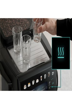 Siemens EQ600 TP607ET5 iAroma Koyu İnoks Siyah Tam Otomatik Kahve Makinesi