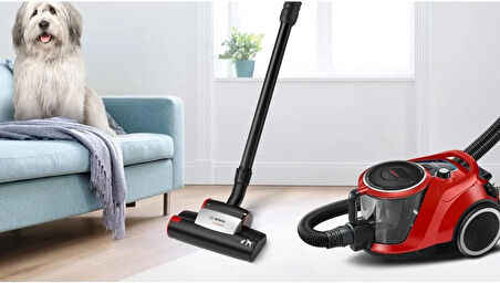 BGC41PET Serie 6 Toz torbasız Süpürge ProAnimal Kırmızı