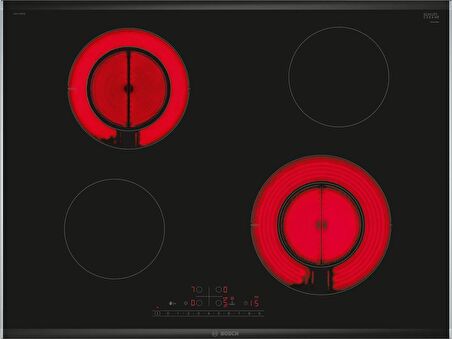 Bosch PKG775FP2E Siyah Seramik Elektrikli Ankastre Ocak