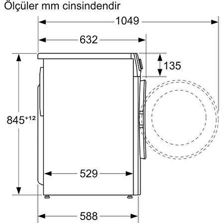 Bosch WGA244X0TR 1400 Devir 9 kg Çamaşır Makinesi