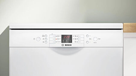 Bosch SMS26DW00T Serie 2 6 Programlı Beyaz Bulaşık Makinesi