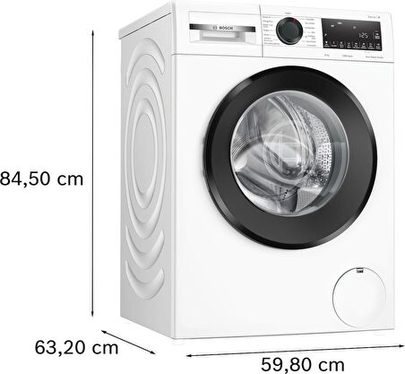 Bosch WGA242Z0TR 9 Kg 1200 Devir Beyaz Çamaşır Makinesi