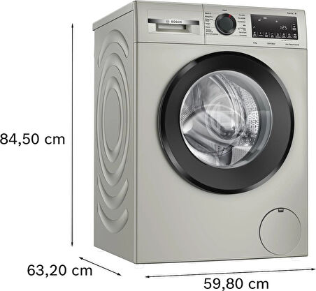 Bosch WGA242ZXTR Serie4 9 Kg 1200 Devir Gri Çamaşır Makinesi