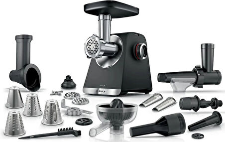 MFWS682B Serie 6 Gıda Kıyma Makinesi MultiPower 2100 W Siyah, Metalik gümüş