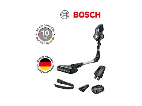 BOSCH BCS712ATR Unlimited 7 Şarjlı Süpürge Gri (Çift Bataryalı)