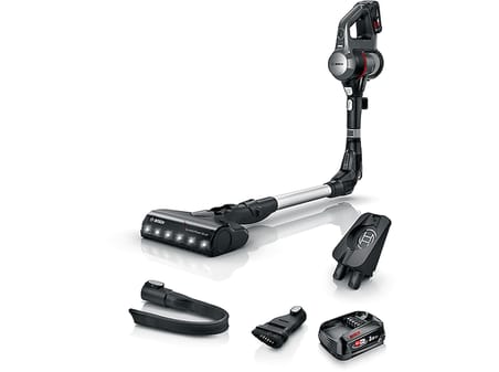 BOSCH BCS712ATR Unlimited 7 Şarjlı Süpürge Gri (Çift Bataryalı)