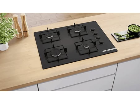 BOSCH POP7C6P31O Serie 4 Gazlı Ankastre Ocak Siyah